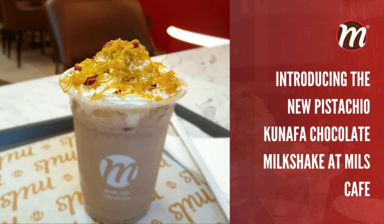 Introducing the New Pistachio Kunafa Chocolate milsShake at Mils Cafe