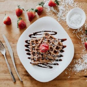 Waffles Crunch, Chocolate Sauce