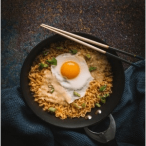 Tom Yum Noodles, fried Egg
