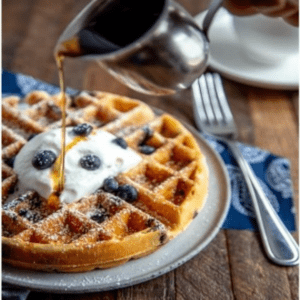 Waffles Crunch, Whipped Cream