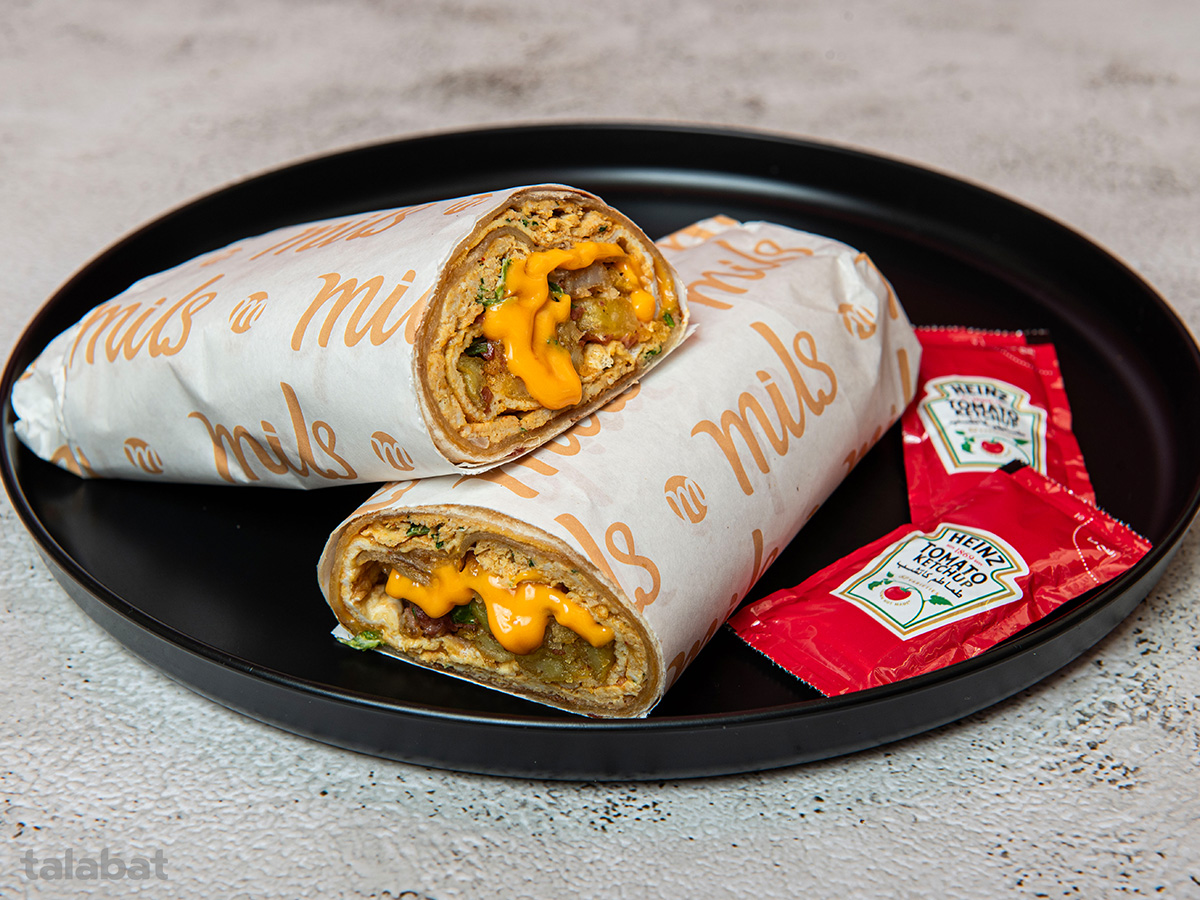 Burrito Double Up Veg Wrap <br> لفائف بوريتو الخضار