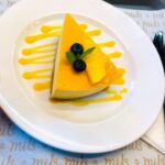 Mango Cheesecake Slice <br> شريحة تشيز كيك المانجو
