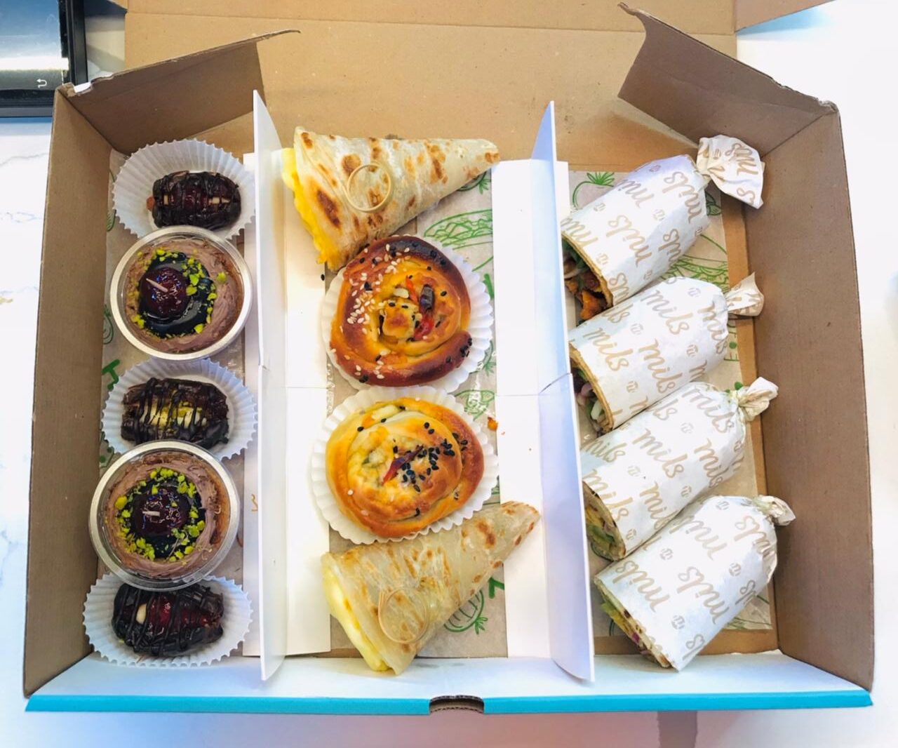 milsCrescent Iftar / Ramadan Box - Desi Wraps <br> ميلز كريسنت - صندوق إفطار/رمضان - لفائف ديزي